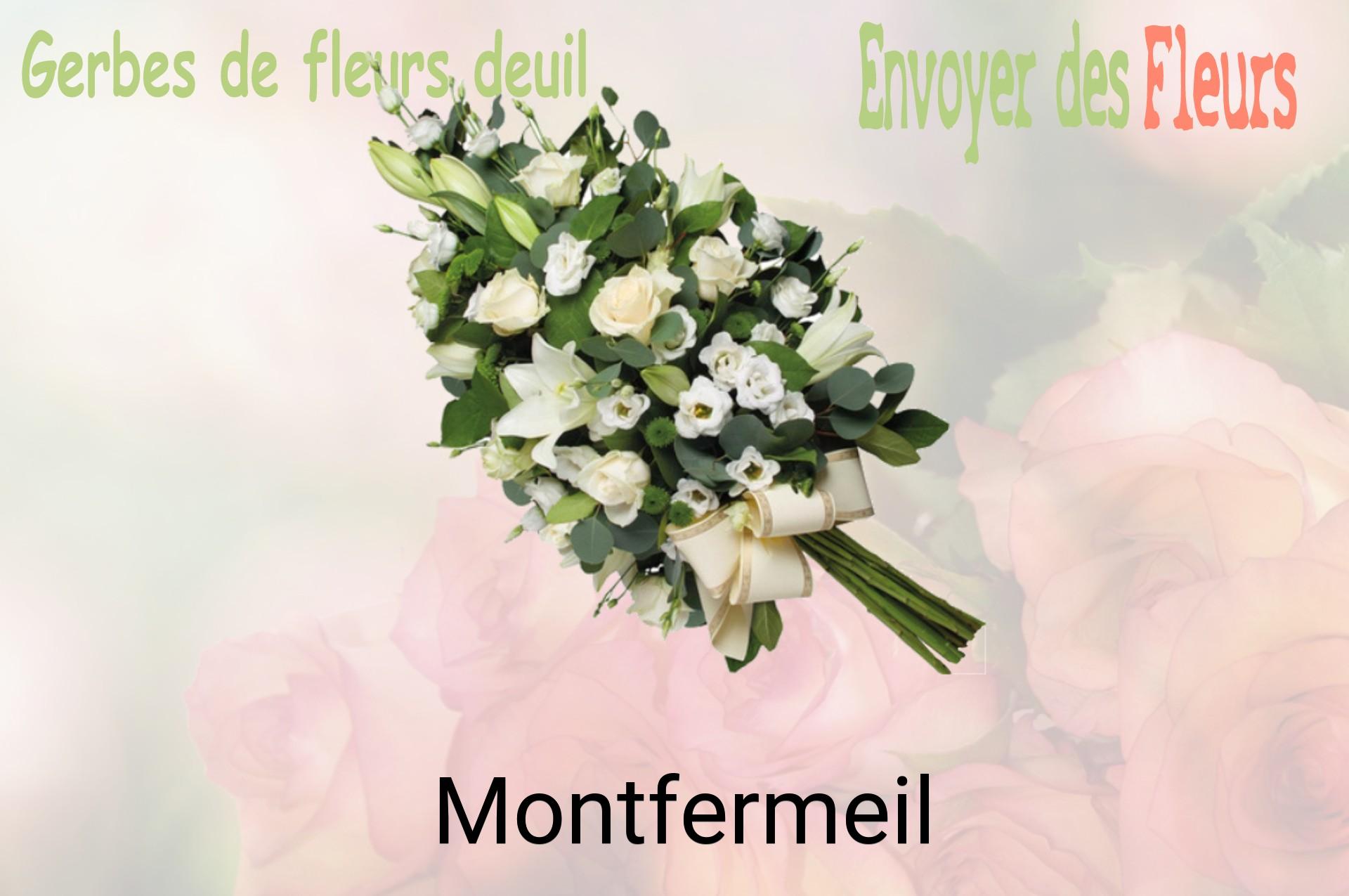 Gerbe de fleurs de deuil livrée à Montfermeil